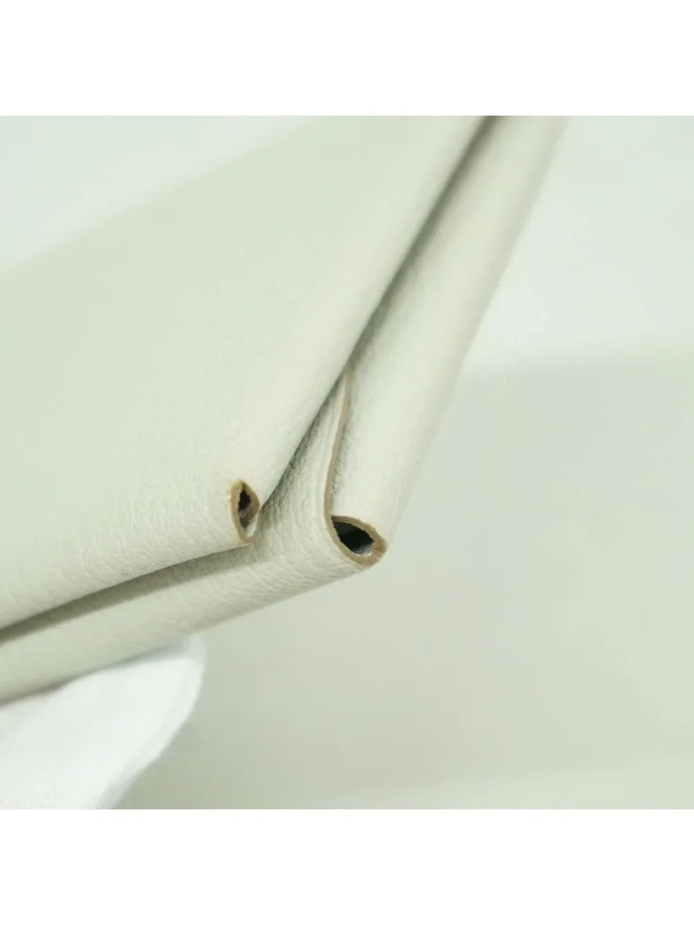 Hermes Coin Purse Calvi Duo Chevre Mysore Pearl Gray Silver